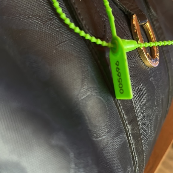 Christian Dior top handle bag. Huge. Vintage. Diorissimo leather and canvas - Picture 9 of 14